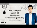 Oscillation conceptual question no 3 unit no 7 KP and Federal Board