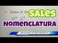 Nomenclatura de SALES (metal y no metal)