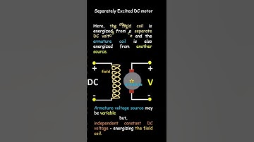 Separately excited dc motor #shorts | Electrical Machine |