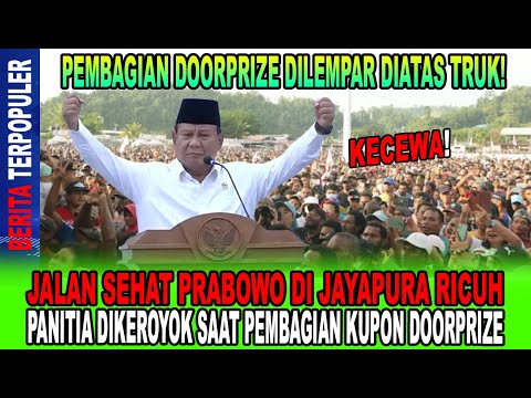 KECEWA...!! JALAN SEHAT PRABOWO DI JAYAPURA RICUH, PANITIA DIKEROYOK; RAKYAT DI PHP DOORPRIZE...?!