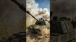 M109 Paladin Self Propelled Howitzer In Action ⚡ #M109 #Paladin #USArmy #Shorts