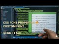 Custom Fonts With @font-face: The Game Changer