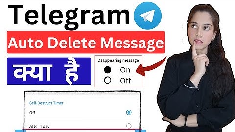 Telegram Message Auto Delete Enable Kaise Kare || How to Use Auto Delete Feature in Telegram