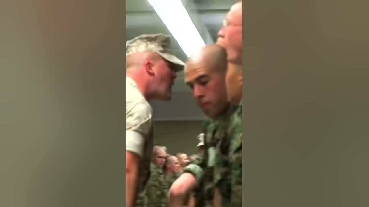 USMC Officer Candidate bumps into Drill Instructor #USMC #OCS #military #training