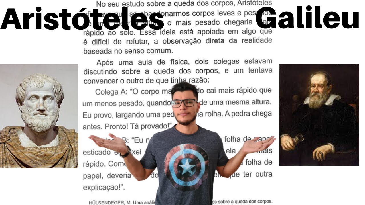 No Seu Estudo Sobre A Queda Dos Corpos - FDPLEARN