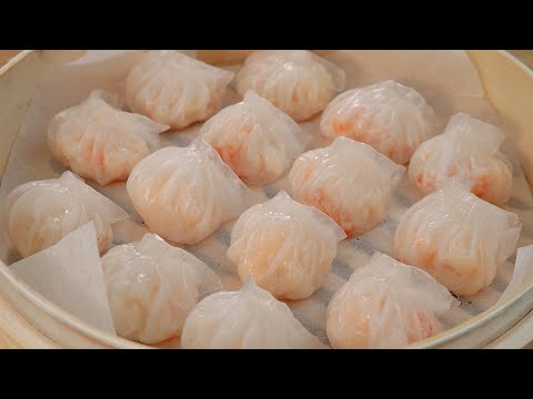 집이 딤섬 레스토랑! 쫄깃하고 투명한데 탱글한 새우까지~(홍콩식 새우 하가우, Dumplings Recipes, Dimsum)