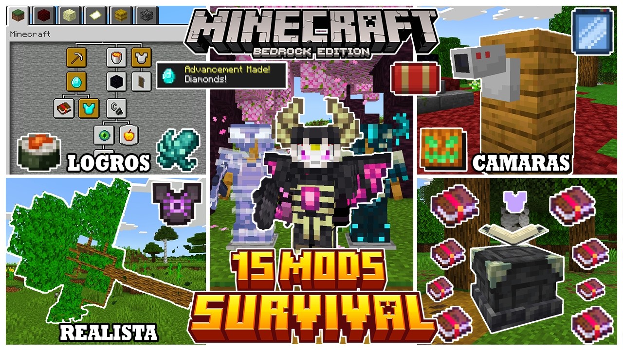 Los 15 Mejores Addons Survival Para Minecraft Pe (26.X) - Mods de ...