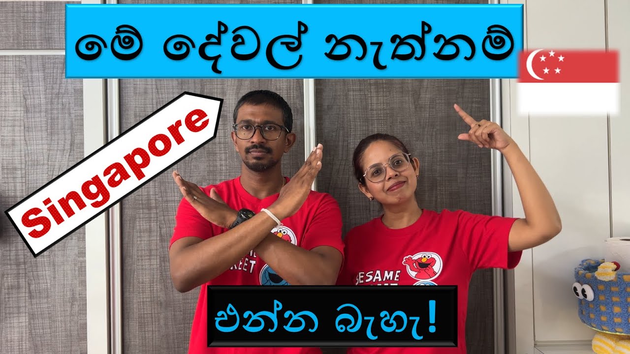 මේවා දැනගෙන Singapore immigration එකෙන් යන්න | Singapore Sinhala vlog | life in Singapore |