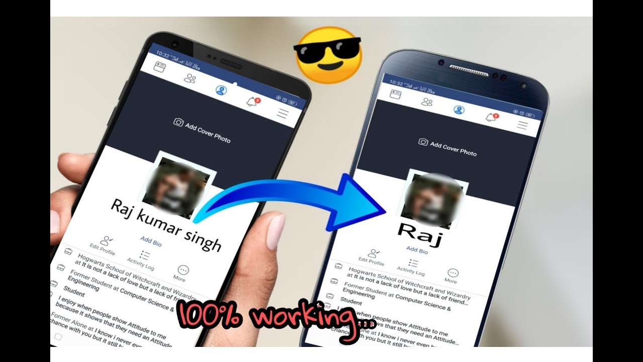 How to remove last name on facebook 10 - YouTube