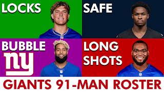 NY Giants 2026 Roster Breakdown Before Training Camp: Placing All 91 Players Into 4 Categories