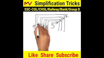 Simplification Tricks | Maths Tricks | Vedic Maths | Math Trick | Math Short Tricks #maths #shorts