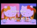 birthday bitch - jazmin bean (visual lyrics video)