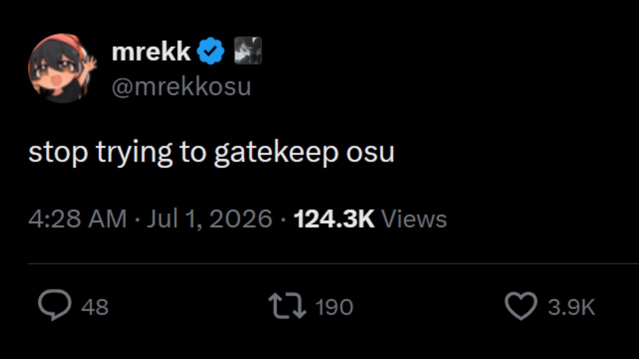 Stop Gatekeeping osu! - YouTube