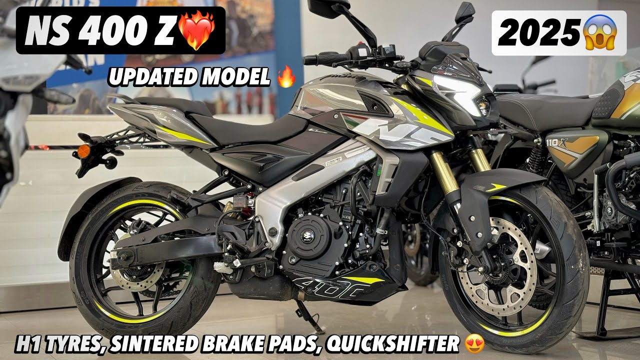 2025 Updated New Pulsar Ns 400 Z Review ❤️| Now With Apollo H1 Tyres, QuickShifter 😍 Pewter Grey 🔥