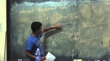 Transport and linear response theory by Abhishek Dhar Lec 1, Part 4