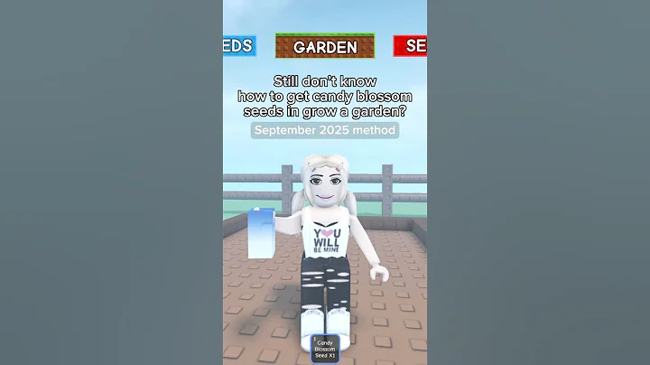 How to get candy blossom seeds #roblox #growagardenroblox #growagarden