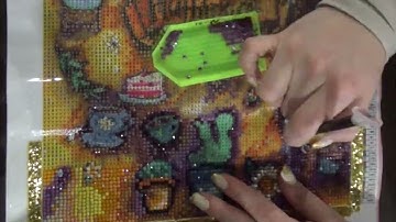 Hufflepuff Diamond Painting Canvas Part 2/8 Reverse Process Time Lapse