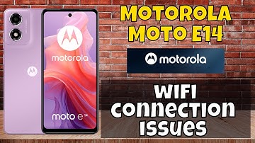 Motorola Moto E14 Wifi connection Not Working || How to solve the wifi connection issues