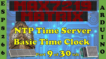 Desk clock 💻#Max7219 LED matrix #NTP #TIME SERVER 12 & 24hr clock  0072