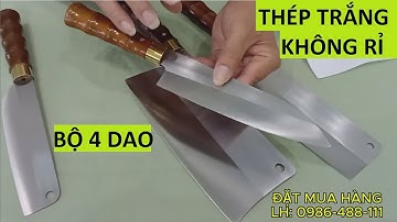 Review Bộ Dao Nhà Bếp Thép Trắng nhật bản Siêu Bén Không Han Gỉ – Quá Chất Cho Mọi Nhà