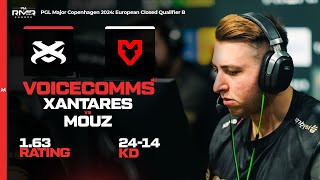 MAJOR SERÜVENİ #1 - VOICECOMMS! XANTARES VS MOUZ - PGL CS2 Major Copenhagen EU RMR CQ