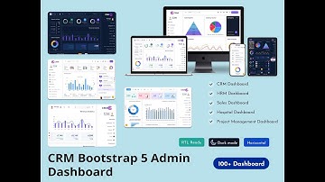 CRMi – Powerful Bootstrap Admin Web App With Dashboard Template