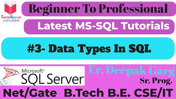 3- Understanding Data Types in SQL Server | MS SQL Tutorial for Beginners