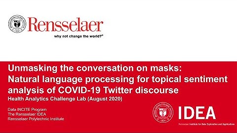 Unmasking the conversation on masks: NLP for topical sentiment analysis of COVID19 Twitter discourse