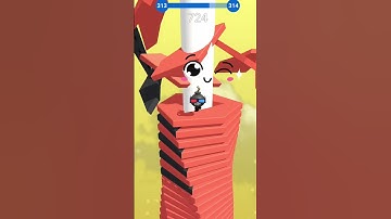 stack ball ⚽ Mobile Gameplay 😁 #stackball #shorts #shortvideo