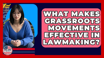 What Makes Grassroots Movements Effective In Lawmaking? - We Are Liberal