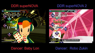 DDR superNOVA 1 - 2 Fascination eternal love mix 2MB (side by side)