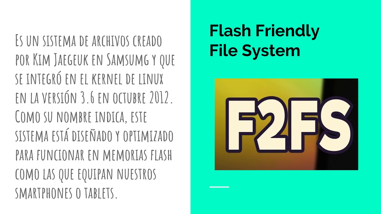 Diferencias entre sistemas de archivos Ext4 F2fs y NTFS