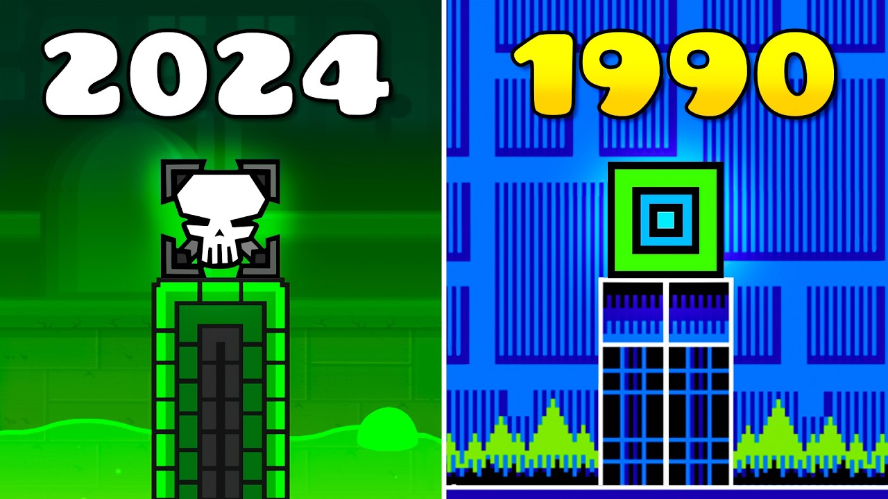 Geometry Dash СЕЙЧАС vs 30 ЛЕТ НАЗАД