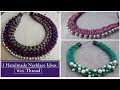 3 Handmade Necklace Ideas | How To Make Thread Necklace At Home | Creation&you