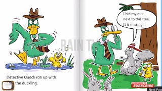 DETECTIVE QUACK AND THE  MISSING NUT | LEVEL 2 OXFORD READING
