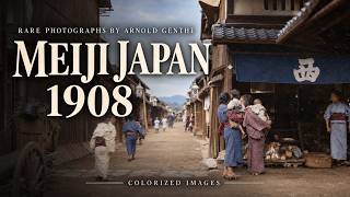 Meiji Japan 1908: Rare Photographs by Arnold Genthe | HD Colorized Photographs