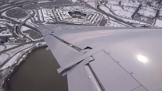 United ERJ-145 - Strong Winds (25+ knots) takeoff from Washington Reagan Airport