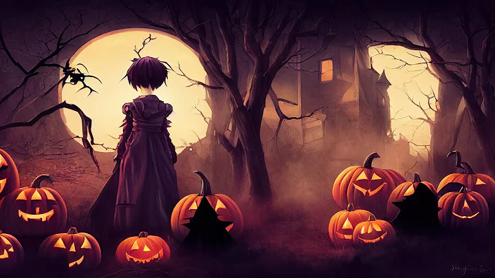 Spooky Halloween Music  Raven Girl of Darkmore Woo...