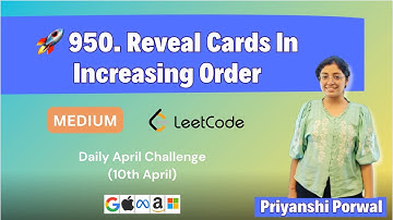 950. Reveal Cards In Increasing Order | Simulation | Deque | C++ | Hindi