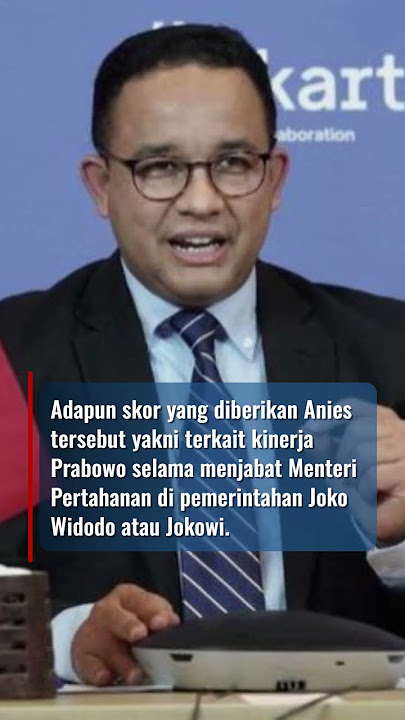 Prabowo: Terus Terang Saya Enggak Dendam Sama Anies, Dikasih Nilai 11 Saya Enggak Papa Tuh #short