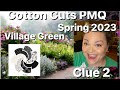 Cotton Cuts  Puzzle Mystery Quilt Spring 2023 “Village Green” Clue 2 - Tulip Small