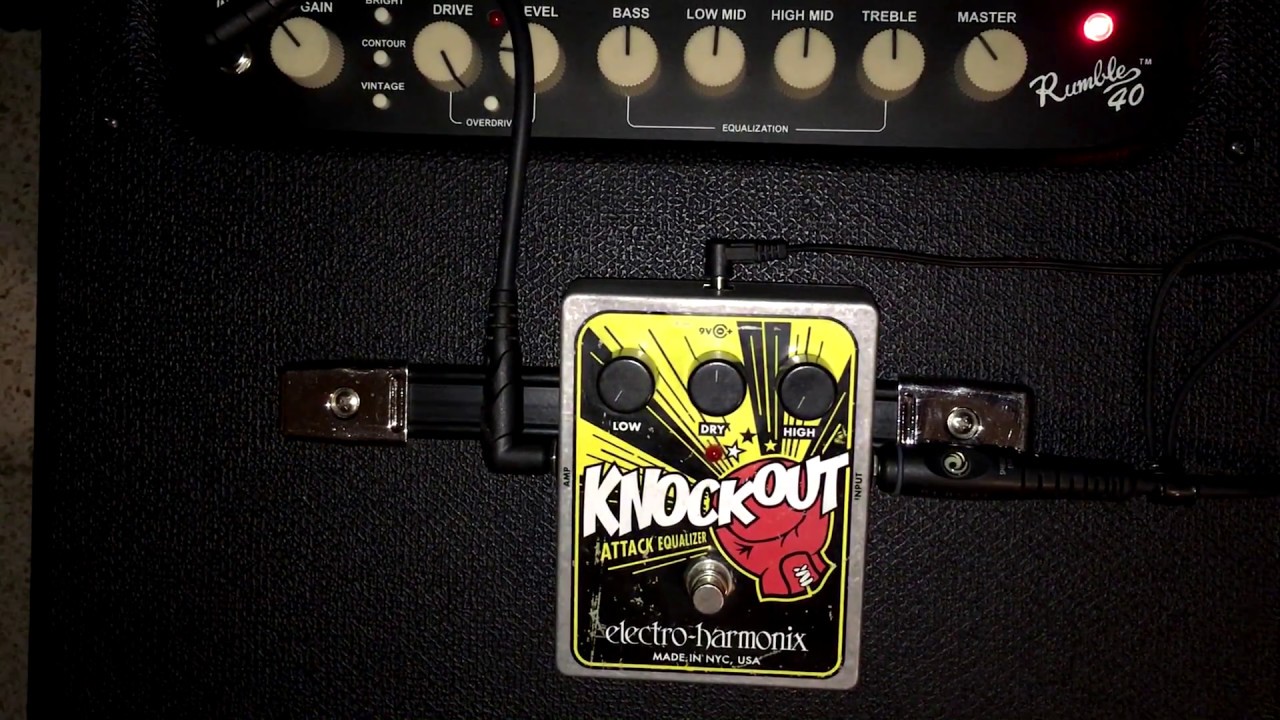 Knockout Attack Equalizer EHX - Bass Demo - YouTube