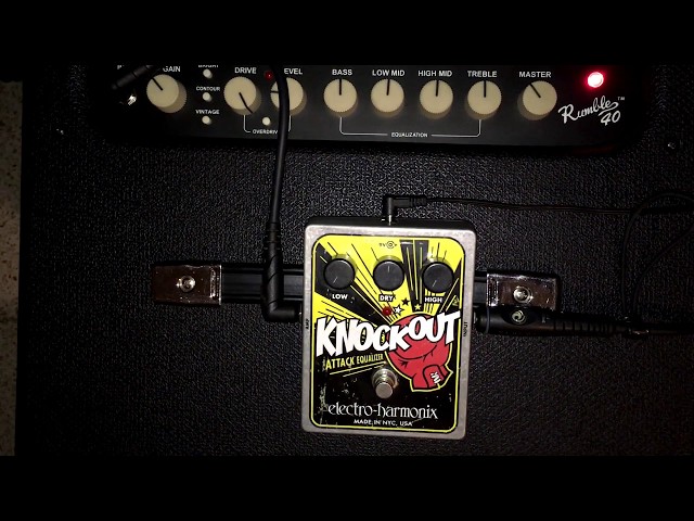 Knockout Attack Equalizer EHX - Bass Demo - YouTube