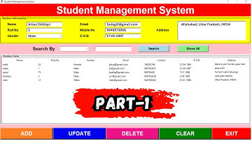 Student Management System in Python with Database || Part-1