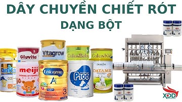 Máy chiết rót dạng bột tự động, công suất từ 10ml-5000ml