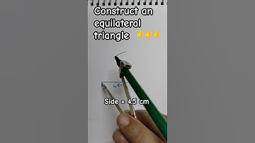 construct an equilateral triangle | maths shorts video| YouTube shorts viral videos