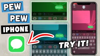 PEW PEW IPHONE | HOW TO DO IPHONE IMESSAGE TRICKS | PEW PEW IMESSAGE | SECRET IMESSAGE TIPS & TRICKS