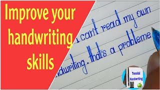 Improve your handwriting skills/ write beautiful english handwriting.