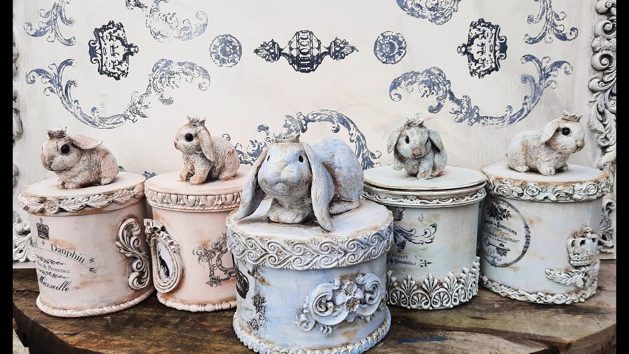 Anleitung "Royal Shabby Rabbits" YouTube