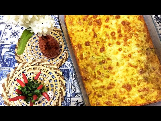 QUICHE DE ABOBRINHA FÁCIL E RÁPIDA!